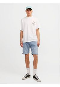 Jack & Jones - Jack&Jones Szorty jeansowe Chris 12249095 Niebieski Relaxed Fit. Kolor: niebieski. Materiał: bawełna #9
