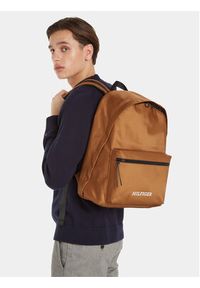 TOMMY HILFIGER - Tommy Hilfiger Plecak Th Monotype Dome Backpack AM0AM12112 Beżowy. Kolor: beżowy #2