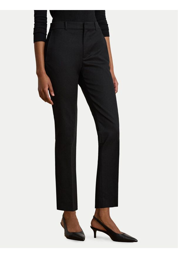 Lauren Ralph Lauren - LAUREN RALPH LAUREN Spodnie materiałowe 200P14610003 Czarny Slim Fit. Kolor: czarny. Materiał: bawełna