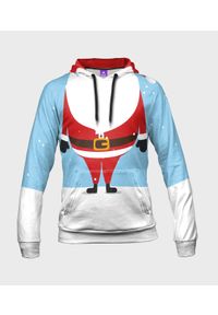 MegaKoszulki - Bluza męska fullprint z kapturem Mini Santa. Typ kołnierza: kaptur. Materiał: dzianina, dresówka #1