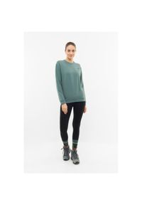 Bluza bez kaptura damska Viking Escape. Typ kołnierza: bez kaptura. Kolor: zielony, wielokolorowy, żółty. Styl: sportowy. Sport: turystyka piesza