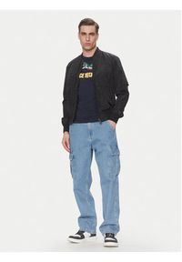 Schott NYC Kurtka bomber Airstar Czarny Regular Fit. Kolor: czarny. Materiał: syntetyk