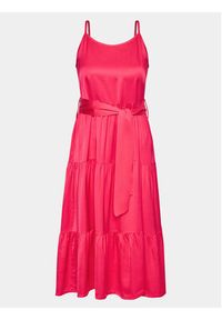 Fracomina Sukienka codzienna FS23SD2002W41301 Różowy Regular Fit. Okazja: na co dzień. Kolor: różowy. Materiał: wiskoza. Typ sukienki: proste. Styl: casual