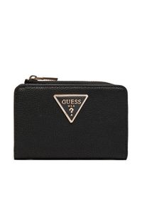 Guess Mały Portfel Damski Laurel (BG) Wallets SWBG85 00560 Czarny. Kolor: czarny. Materiał: skóra