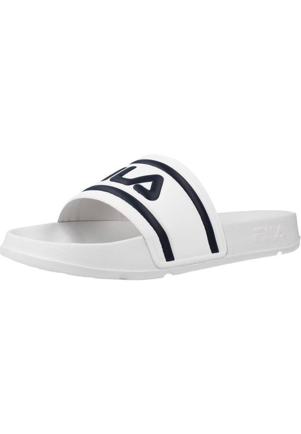 Klapki męskie Fila Morro Bay Slipper 20. Kolor: biały. Materiał: syntetyk, materiał. Styl: sportowy