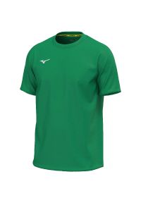 Koszulka Mizuno Team Core. Kolor: zielony. Sport: fitness #1