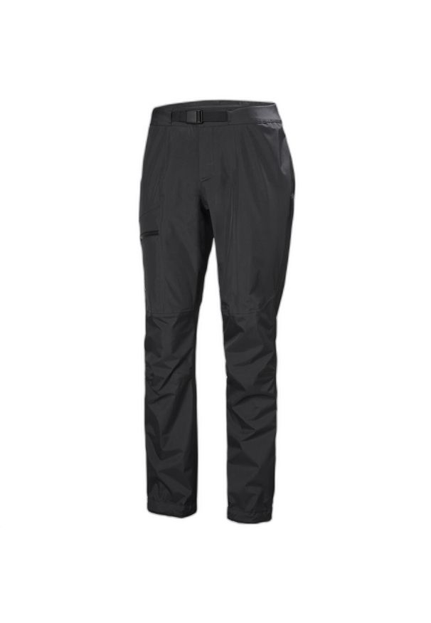 Spodnie damskie Helly Hansen vergals 3l shell. Kolor: czarny. Sport: turystyka piesza