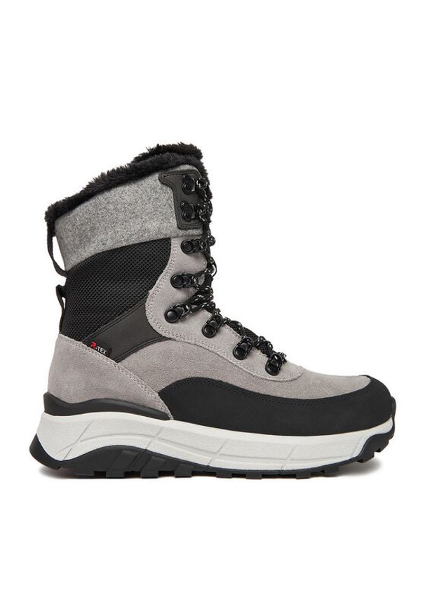 Rieker Trzewiki CEO-W0066-40 Szary. Kolor: szary. Materiał: zamsz, skóra