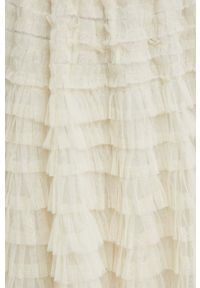 Answear Lab spódnica kolor beżowy maxi rozkloszowana. Kolor: beżowy. Styl: wakacyjny #2