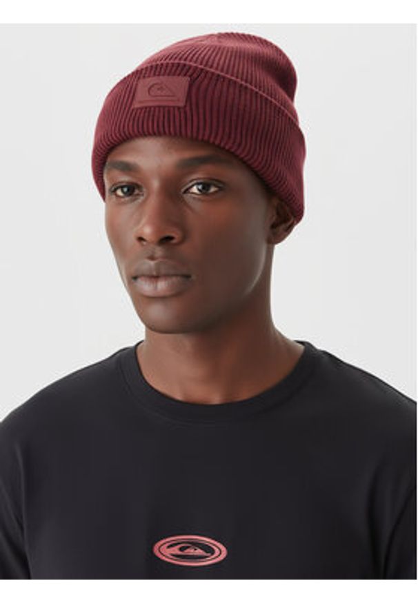 Quiksilver Czapka CEO-QS-M3-001-AW25 Bordowy. Kolor: czerwony. Materiał: wiskoza, materiał