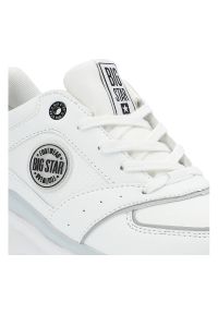 Big-Star - Białe Sneakersy Big Star Damskie Sportowe Buty. Kolor: biały. Materiał: materiał, skóra ekologiczna. Szerokość cholewki: normalna. Obcas: na platformie. Styl: sportowy #5