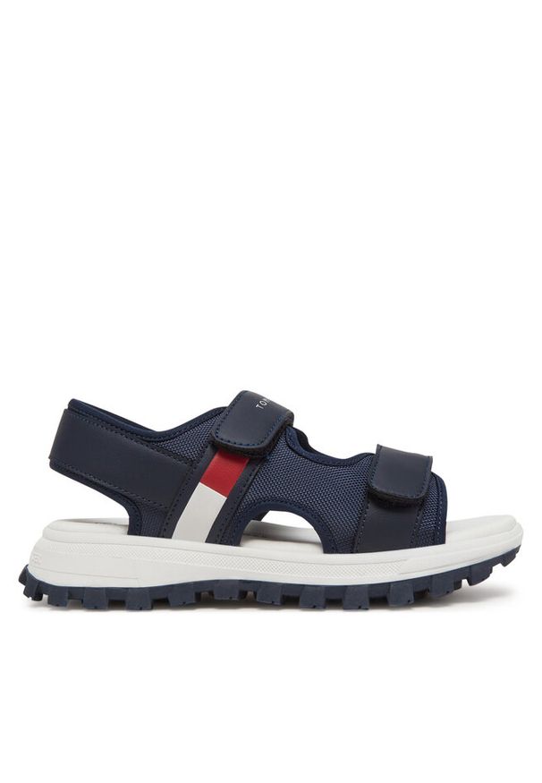 TOMMY HILFIGER - Sandały Tommy Hilfiger. Kolor: niebieski
