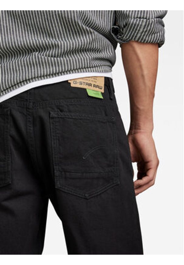 G-Star RAW - G-Star Raw Szorty jeansowe D20776-D304-A810 Czarny Regular Fit. Kolor: czarny. Materiał: bawełna, jeans