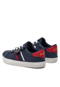 Polo Ralph Lauren Sneakersy RL00572410 C Granatowy. Kolor: niebieski. Materiał: skóra #4