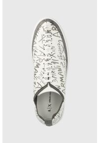 Armani Exchange sneakersy kolor biały. Nosek buta: okrągły. Zapięcie: sznurówki. Kolor: biały. Materiał: guma #3