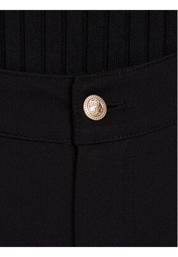 Guess Spodnie materiałowe W5BB16 KCMU2 Czarny Flare Fit. Kolor: czarny. Materiał: syntetyk