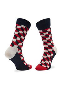 Happy-Socks - Happy Socks Skarpety wysokie unisex XBDO09-6002 Kolorowy. Materiał: materiał. Wzór: kolorowy #4