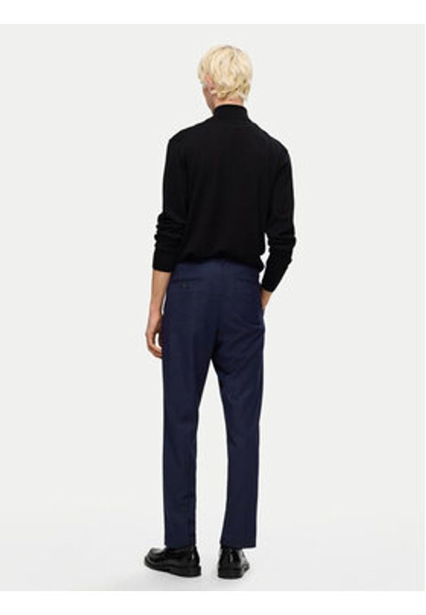 Selected Homme Spodnie materiałowe 16094358 Granatowy Tapered Fit. Kolor: niebieski. Materiał: wiskoza, syntetyk