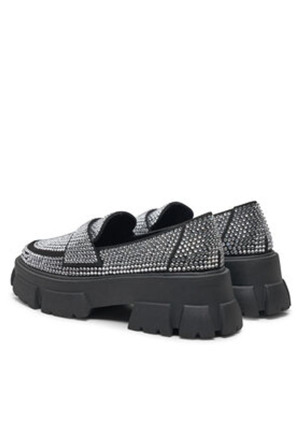 Steve Madden Loafersy Trifecta_R SM11003506 Srebrny. Kolor: srebrny. Materiał: materiał