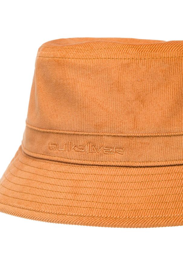 Quiksilver - Kapelusz bucket dla Mężczyzn CORD Brązowy. Kolor: brązowy. Materiał: materiał, poliester, bawełna. Wzór: haft. Styl: klasyczny