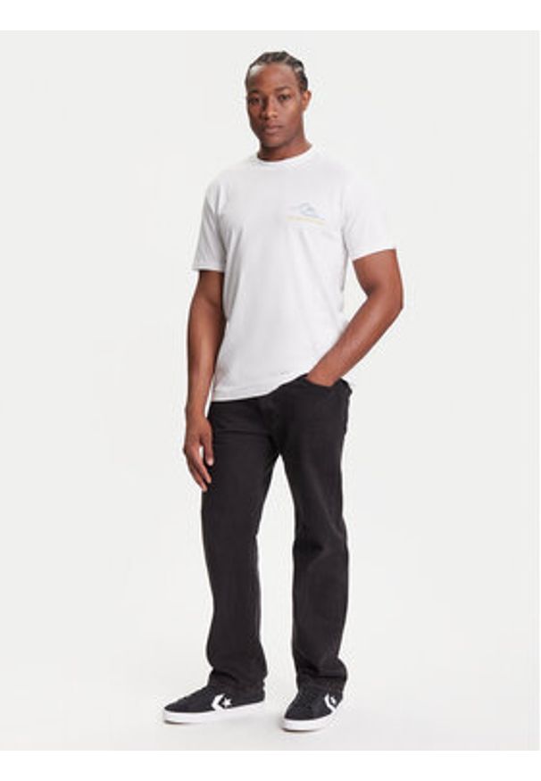 Quiksilver T-Shirt Light Waves Ss EQYZT08175 Biały Comfort Fit. Kolor: biały. Materiał: bawełna