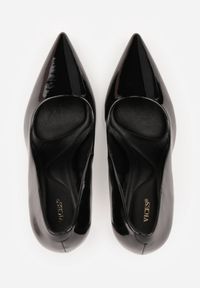 Born2be - Czarne Szpilki VICES z Lakierowanym Efektem Jestiva. Okazja: na co dzień. Kolor: czarny. Materiał: lakier. Obcas: na szpilce. Styl: casual, elegancki, klasyczny. Wysokość obcasa: wysoki #3
