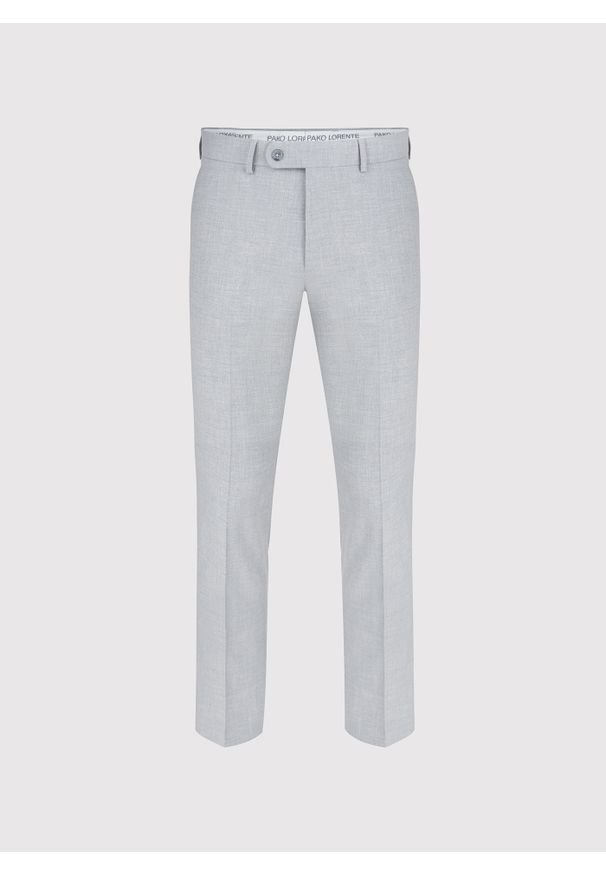 Pako Lorente - Jasnoszare spodnie ganiturowe. Kolor: szary. Materiał: elastan, wiskoza, poliester. Wzór: gładki. Sezon: wiosna, lato
