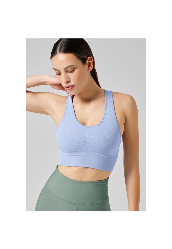 CASALL - Top sportowy dla Kobiet Casall Bezszwowy Oddychający Elastyczny. Kolor: niebieski. Sport: joga i pilates