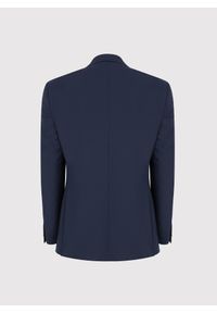 Pako Lorente - PAKO LORENTE - Granatowa marynarka garniturowa z wełną. Okazja: na spotkanie biznesowe. Kolor: niebieski. Materiał: wełna. Styl: biznesowy #6