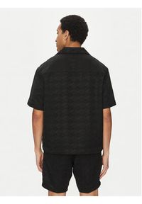 Hugo - HUGO Koszula Espino 50539288 Czarny Oversize. Kolor: czarny. Materiał: syntetyk #4