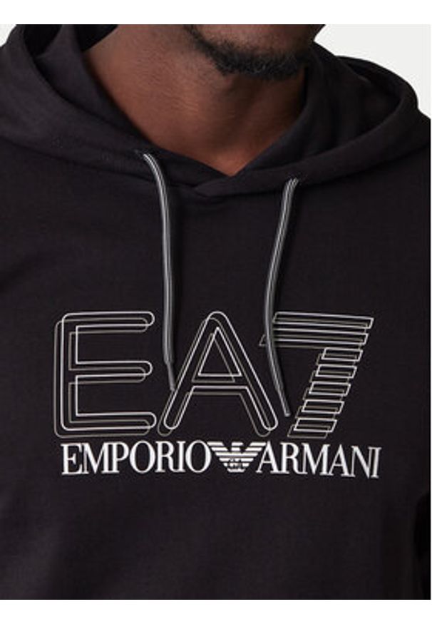 EA7 Emporio Armani Bluza 7M001313 AF13512 UC001 Czarny Regular Fit. Kolor: czarny. Materiał: bawełna
