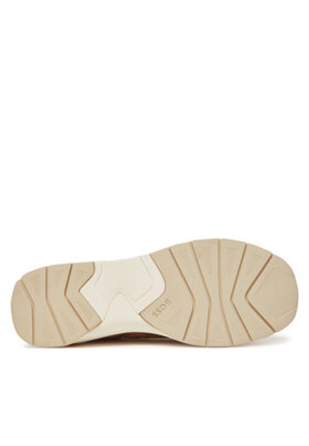 BOSS Sneakersy Skylar Runn 50541600 Brązowy. Kolor: brązowy. Materiał: zamsz, skóra