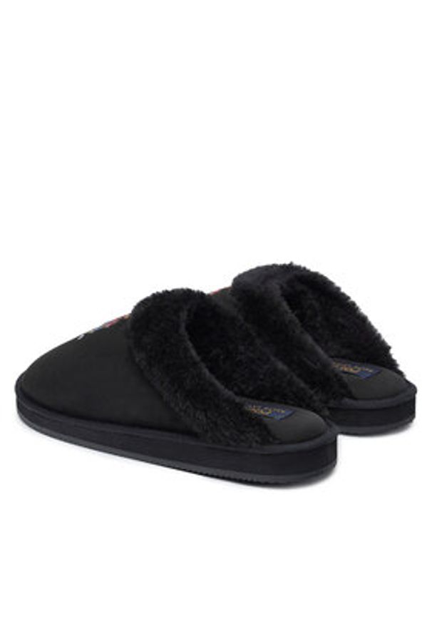 Polo Ralph Lauren Kapcie 842957050002 Czarny. Kolor: czarny. Materiał: materiał