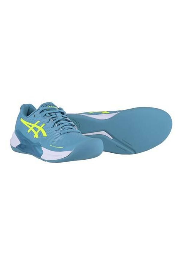 Buty do tenisa damskie Asics Gel Challenger 14. Kolor: żółty, wielokolorowy. Materiał: syntetyk, materiał. Szerokość cholewki: normalna. Sport: tenis
