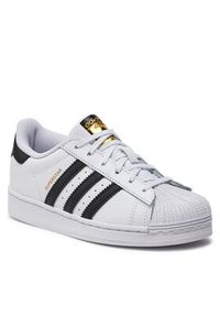 Adidas - adidas Buty Superstar C FU7714 Biały. Kolor: biały. Materiał: skóra. Model: Adidas Superstar