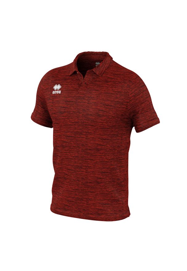 ERREA - Polo Errea carlos. Typ kołnierza: polo. Kolor: czerwony. Materiał: poliester, bawełna