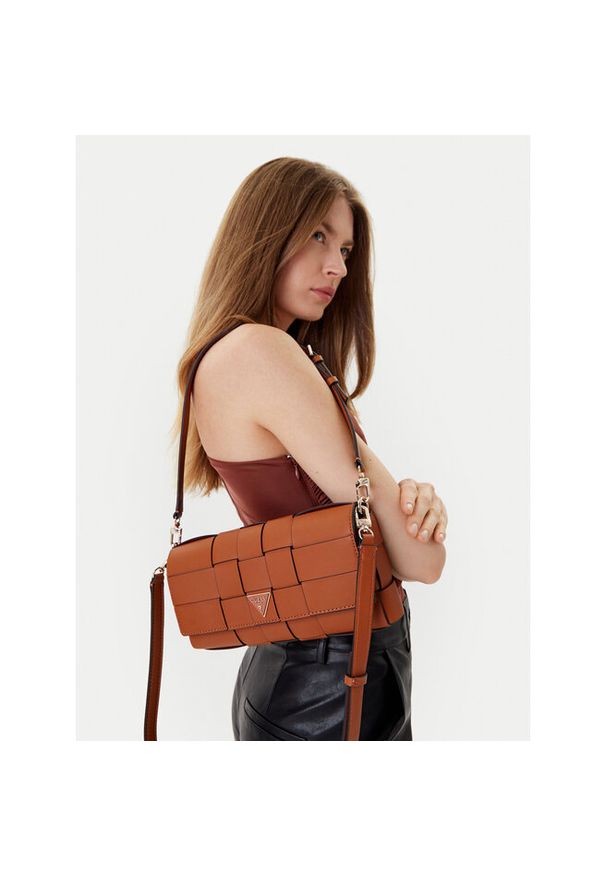 Torebka Guess. Kolor: brązowy