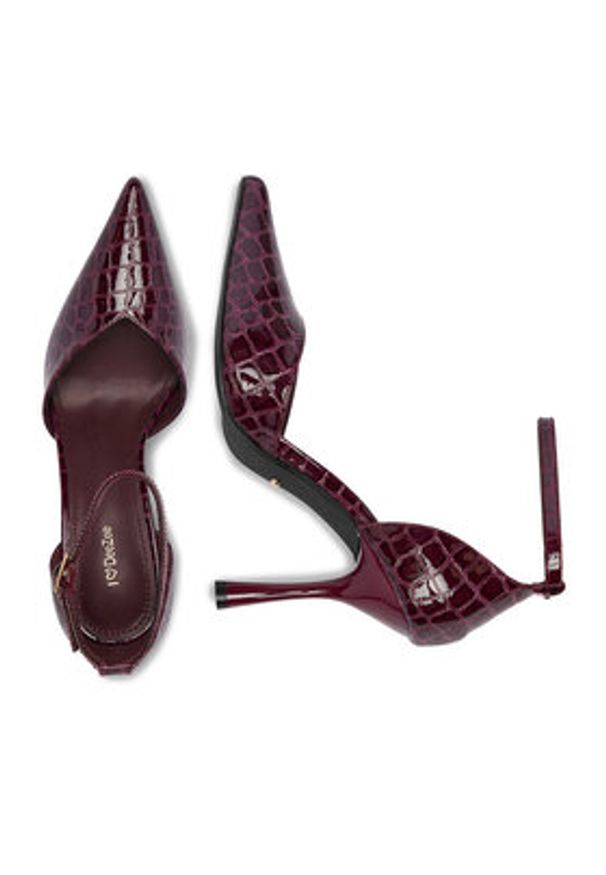 DeeZee Szpilki CEO-LS6049-10 Bordowy. Kolor: czerwony. Materiał: materiał. Obcas: na szpilce