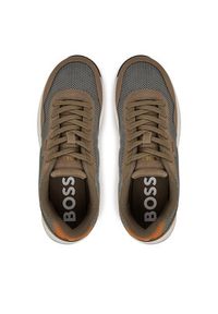 BOSS Sneakersy Titanium 50541882 Brązowy. Kolor: brązowy. Materiał: materiał #4
