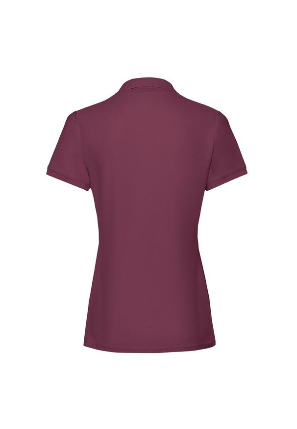 FRUIT OF THE LOOM - Damska Koszulka Polo Premium. Typ kołnierza: polo. Kolor: czerwony, wielokolorowy, brązowy