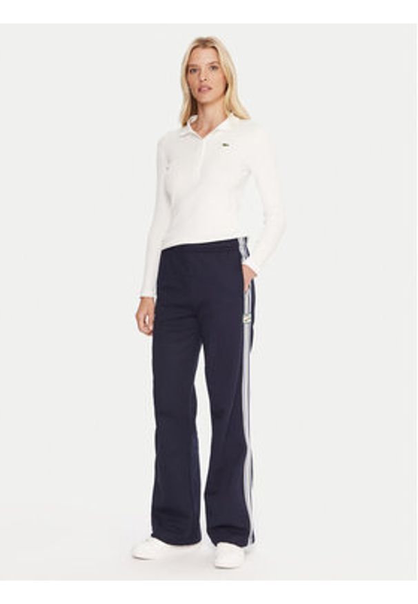 Lacoste Polo DF5281 Beżowy Slim Fit. Typ kołnierza: polo. Kolor: beżowy. Materiał: bawełna