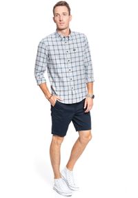 Lee - SPODENKI LEE SLIM CHINO SHORT DARK NAVY L73HLA21. Materiał: materiał #6