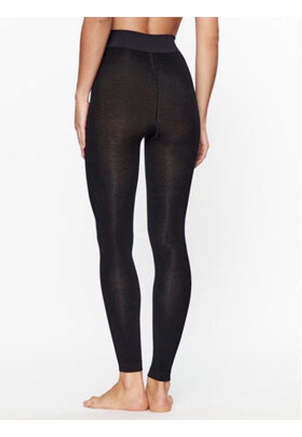 Calvin Klein Legginsy 701226027 Czarny Slim Fit. Kolor: czarny. Materiał: bawełna