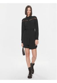 Liu Jo Sukienka koszulowa MF3136 T9121 Czarny Regular Fit. Kolor: czarny. Materiał: syntetyk. Typ sukienki: koszulowe #2
