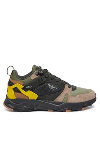 Pepe Jeans Sneakersy PMS60029 Khaki. Kolor: brązowy. Materiał: materiał #1