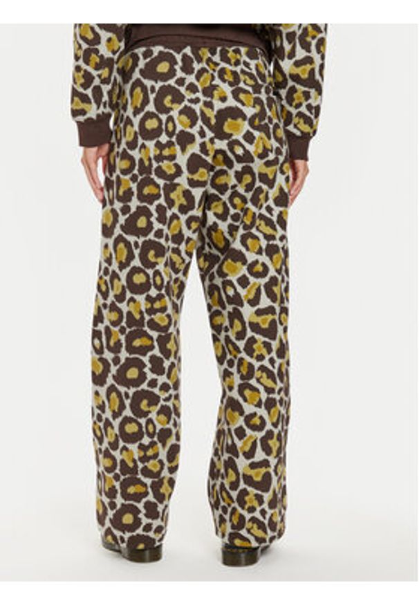 Alpha Industries Spodnie dresowe 148050C Brązowy Regular Fit. Kolor: brązowy. Materiał: syntetyk