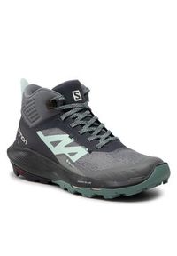 salomon - Salomon Trekkingi Outpulse Mid Gtx W GORE-TEX 470672 20 V0 Szary. Kolor: szary. Materiał: materiał