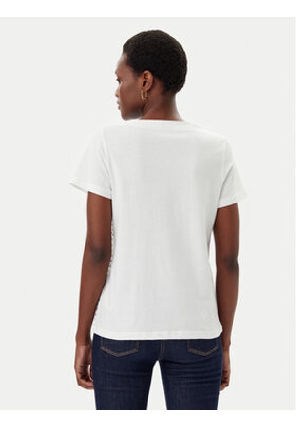 Tom Tailor T-Shirt 1045544 Biały Regular Fit. Kolor: biały. Materiał: bawełna