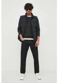 Polo Ralph Lauren sweter kaszmirowy męski kolor szary. Typ kołnierza: polo. Kolor: szary. Materiał: kaszmir. Styl: klasyczny #4