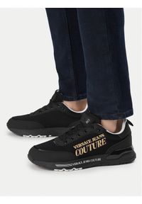 Versace Jeans Couture Sneakersy 80YA3SA5 Czarny. Kolor: czarny. Materiał: materiał #1